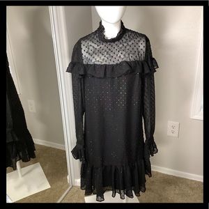 Betsey Johnson Black Multicolored Dress NWT